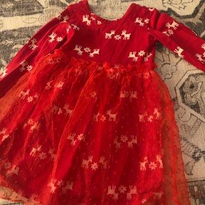 Hanna Anderson Red Tulle Reindeer Dress